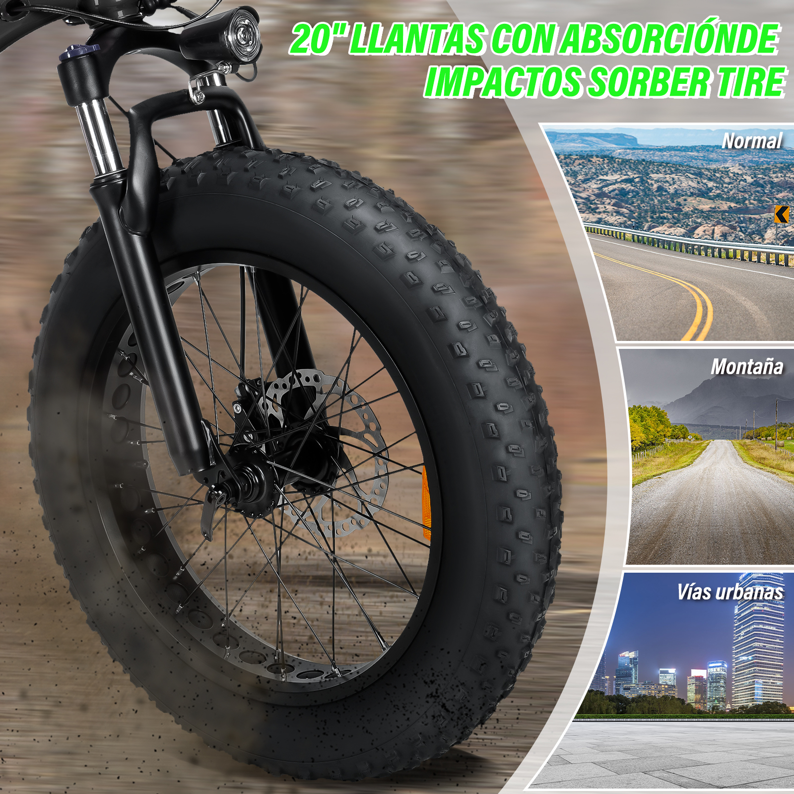 Foto 4 pulgar | Bicicleta Eléctrica para Adultos con Batería Removible De 48v 10 Ah Motor 350w sin Escobillas 40 km/h Negra