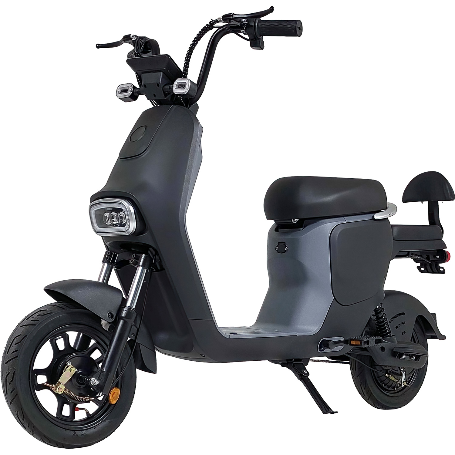 Bicicleta Electrica Scooter 35km/h Autonomía 100km 3 Vel 12v Gris