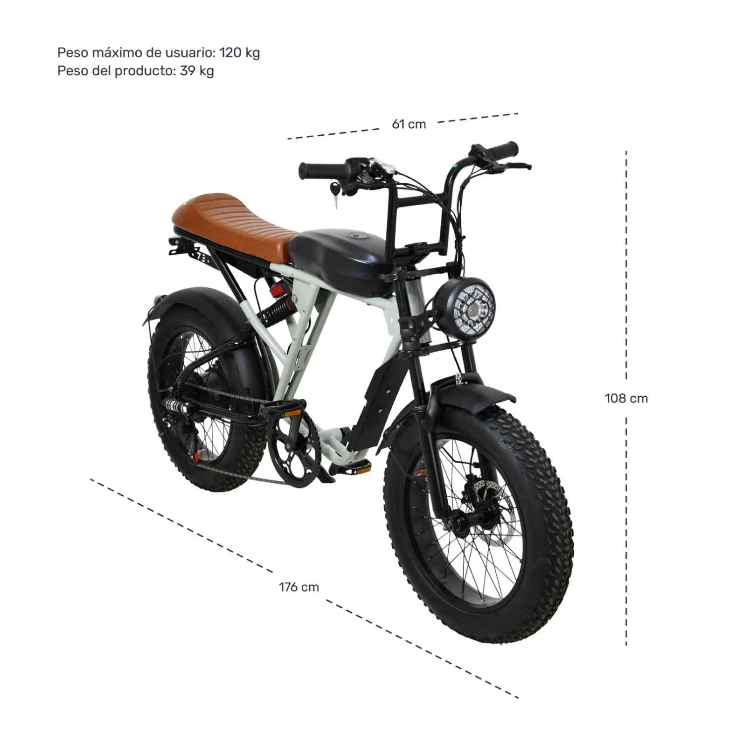 Foto 8 | Bicicleta Eléctrica de Montaña Centurfit Pedal Asistido 7 Velocidades para Adultos