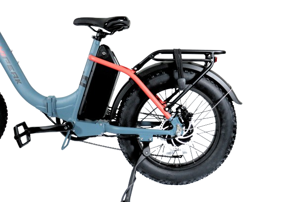 Foto 4 pulgar | Bicicleta Electrica Plegable Hipeak 750w 48v E-bike Azul