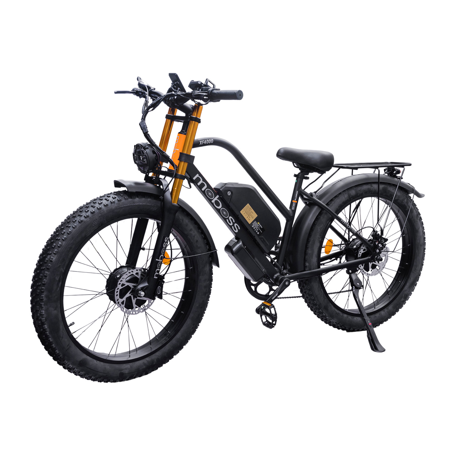 Foto 2 pulgar | Bicicleta Eléctrica Moboss Xf4000 Negro Mtb Fatbike 1000w X 2 26''