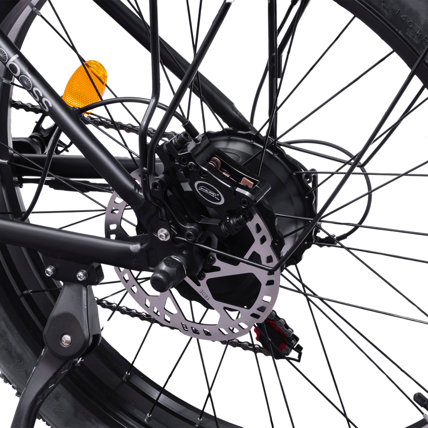 Foto 4 pulgar | Bicicleta Eléctrica Moboss Xf4000 Negro Mtb Fatbike 1000w X 2 26''