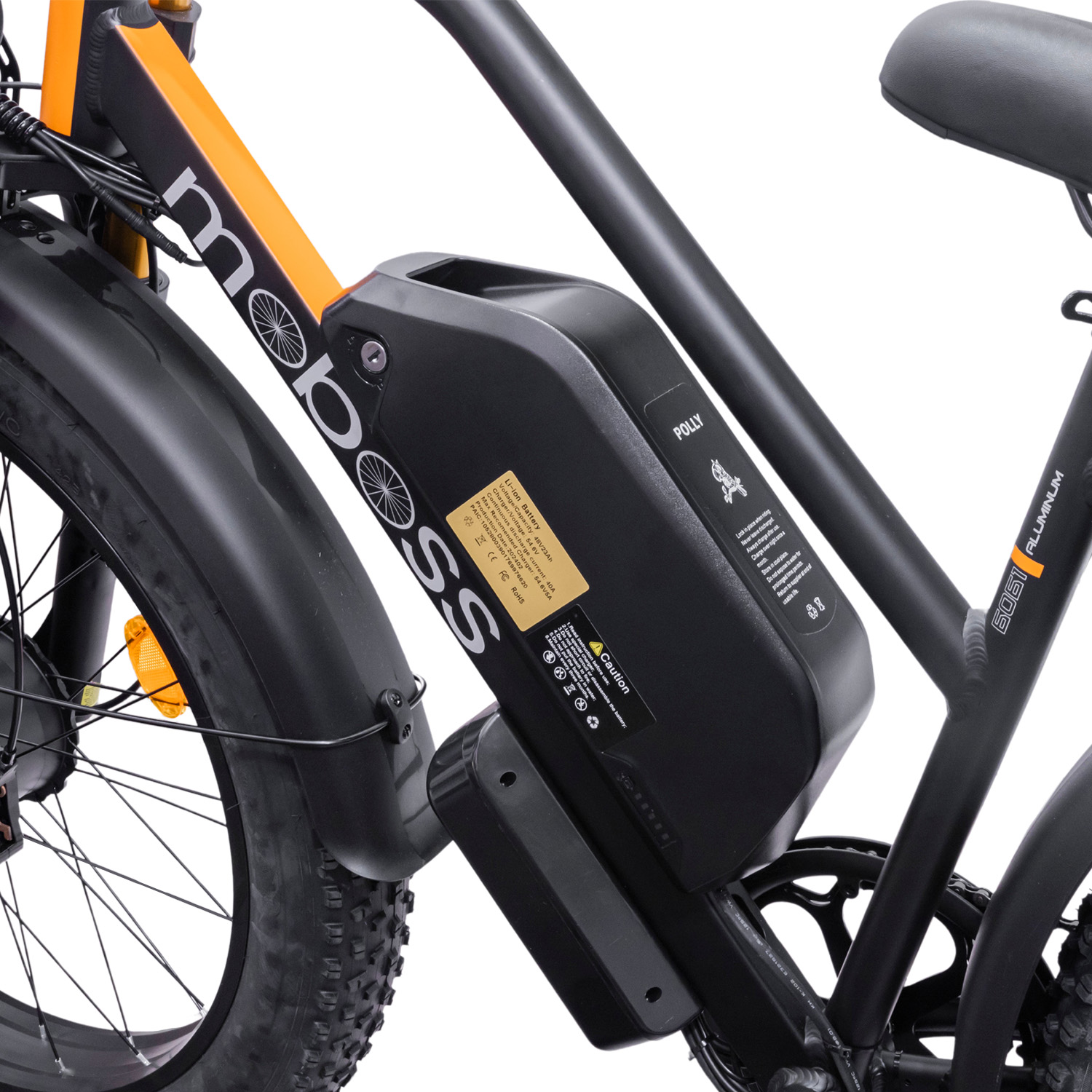 Foto 5 pulgar | Bicicleta Eléctrica Moboss Xf4000 Negro Mtb Fatbike 1000w X 2 26''