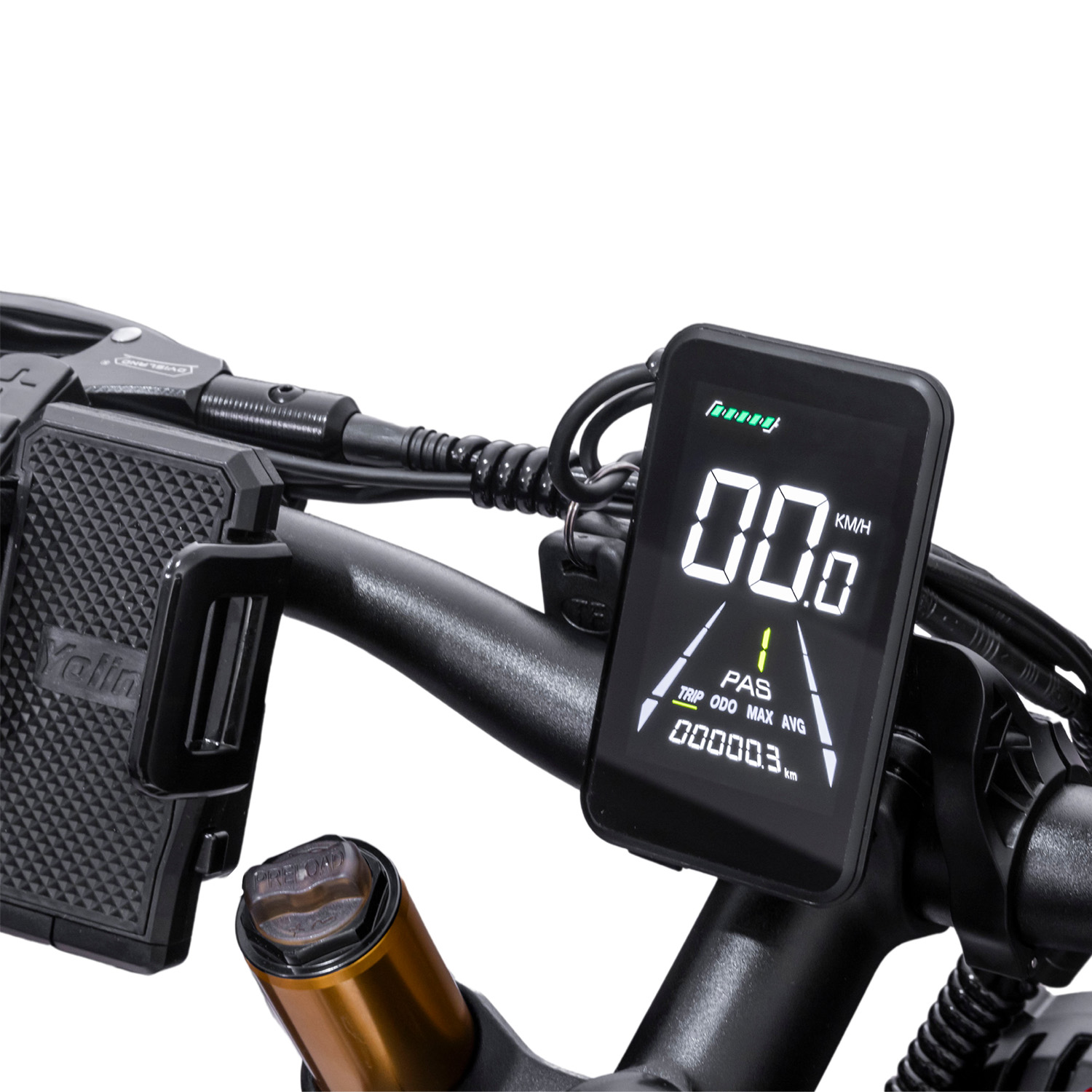 Foto 6 pulgar | Bicicleta Eléctrica Moboss Xf4000 Negro Mtb Fatbike 1000w X 2 26''