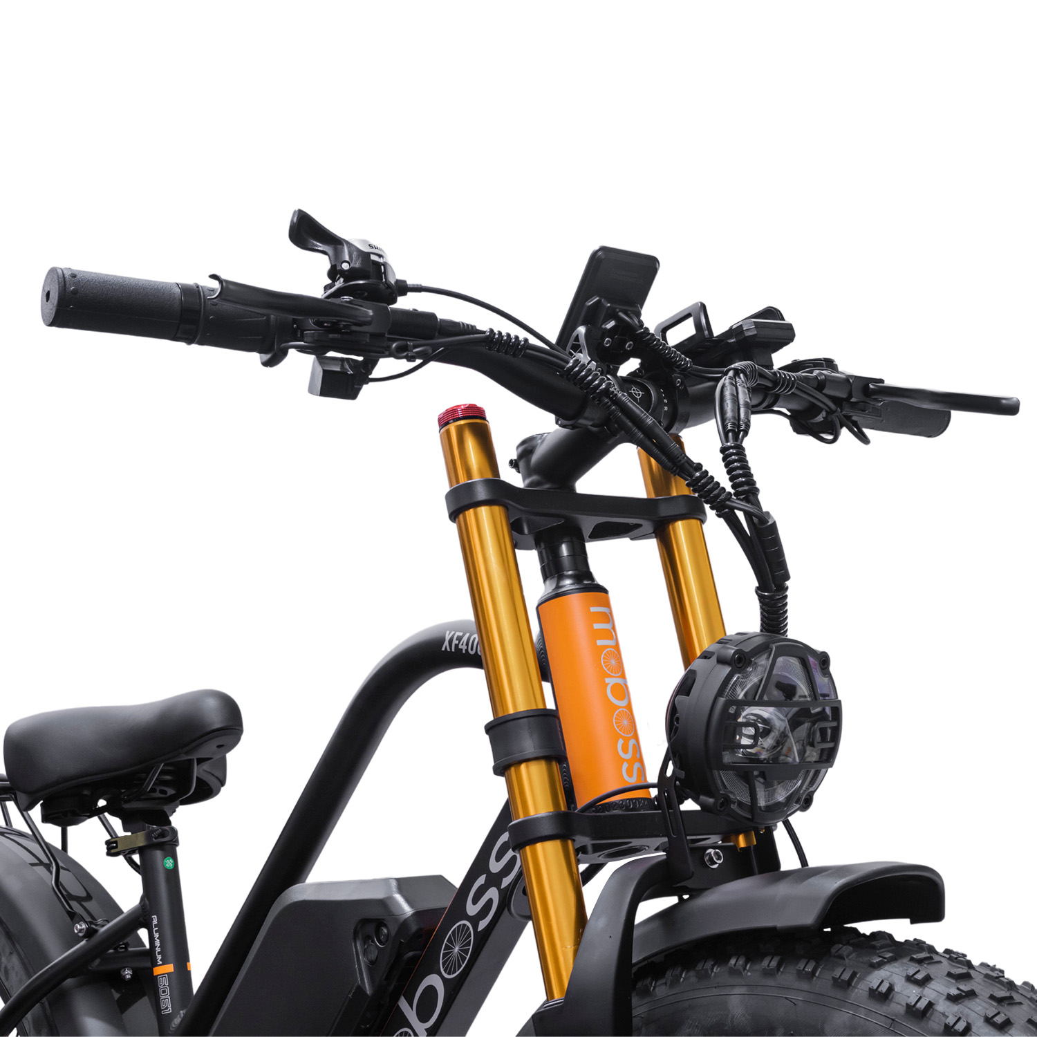 Foto 7 pulgar | Bicicleta Eléctrica Moboss Xf4000 Negro Mtb Fatbike 1000w X 2 26''