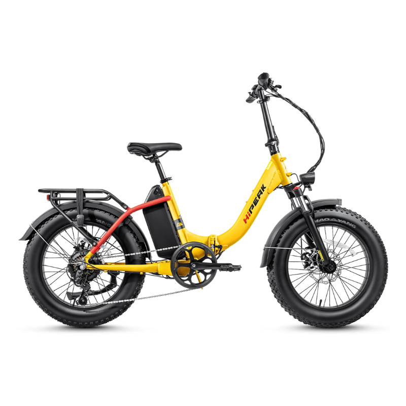 Bicicleta Electrica Plegable Hipeak 750w 48v E-bike  Amarilla