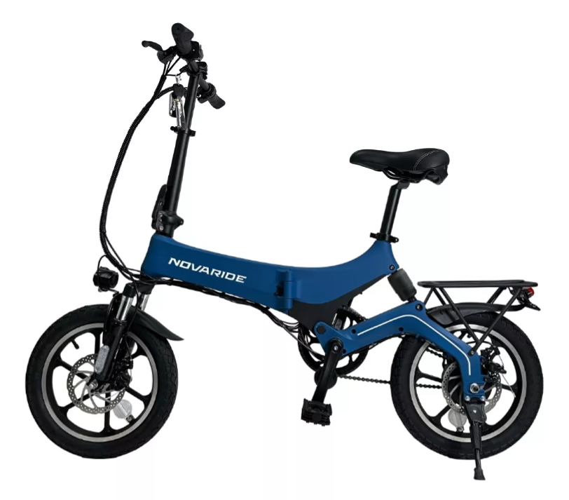 Foto 1 | Bicicleta Novaride Pro Nrbb300 Azul Eléctrica Plegable