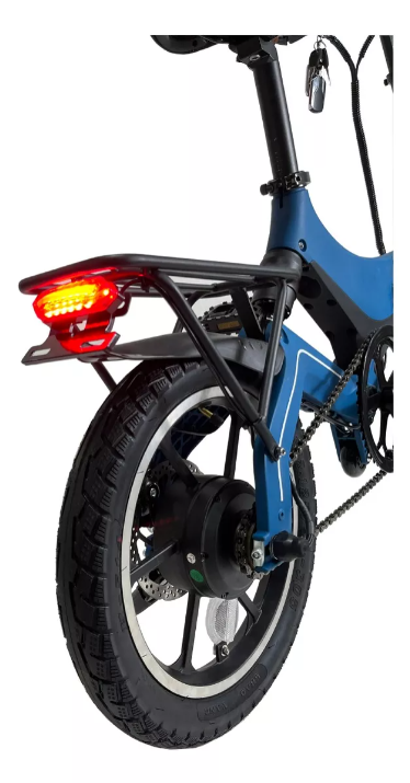 Foto 4 | Bicicleta Novaride Pro Nrbb300 Azul Eléctrica Plegable