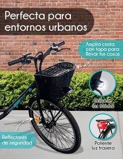 Foto 2 | Bicicleta Eléctrica Vintage Red V Rin 26 con Pantalla LCD y Motor Potente de 350W