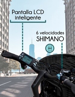 Foto 5 | Bicicleta Eléctrica Vintage Red V Rin 26 con Pantalla LCD y Motor Potente de 350W