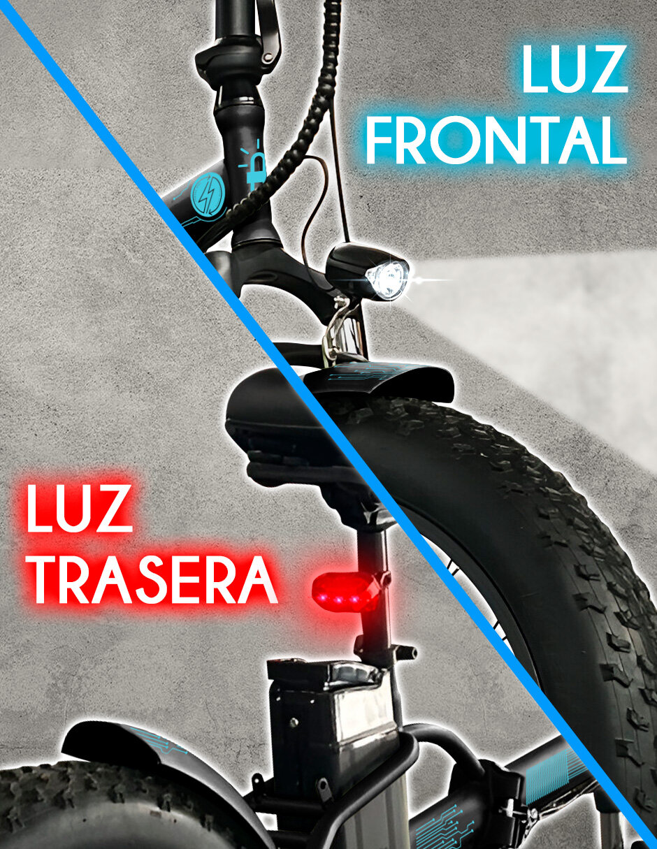 Foto 6 pulgar | Bicicleta Electrica Red Velvet Plegable Rin Fat 20 Pantalla Lcd 250w