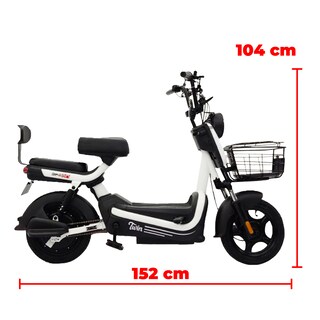 Foto 5 | Bicimoto Eléctrica Twin Color Blanca Bikeon