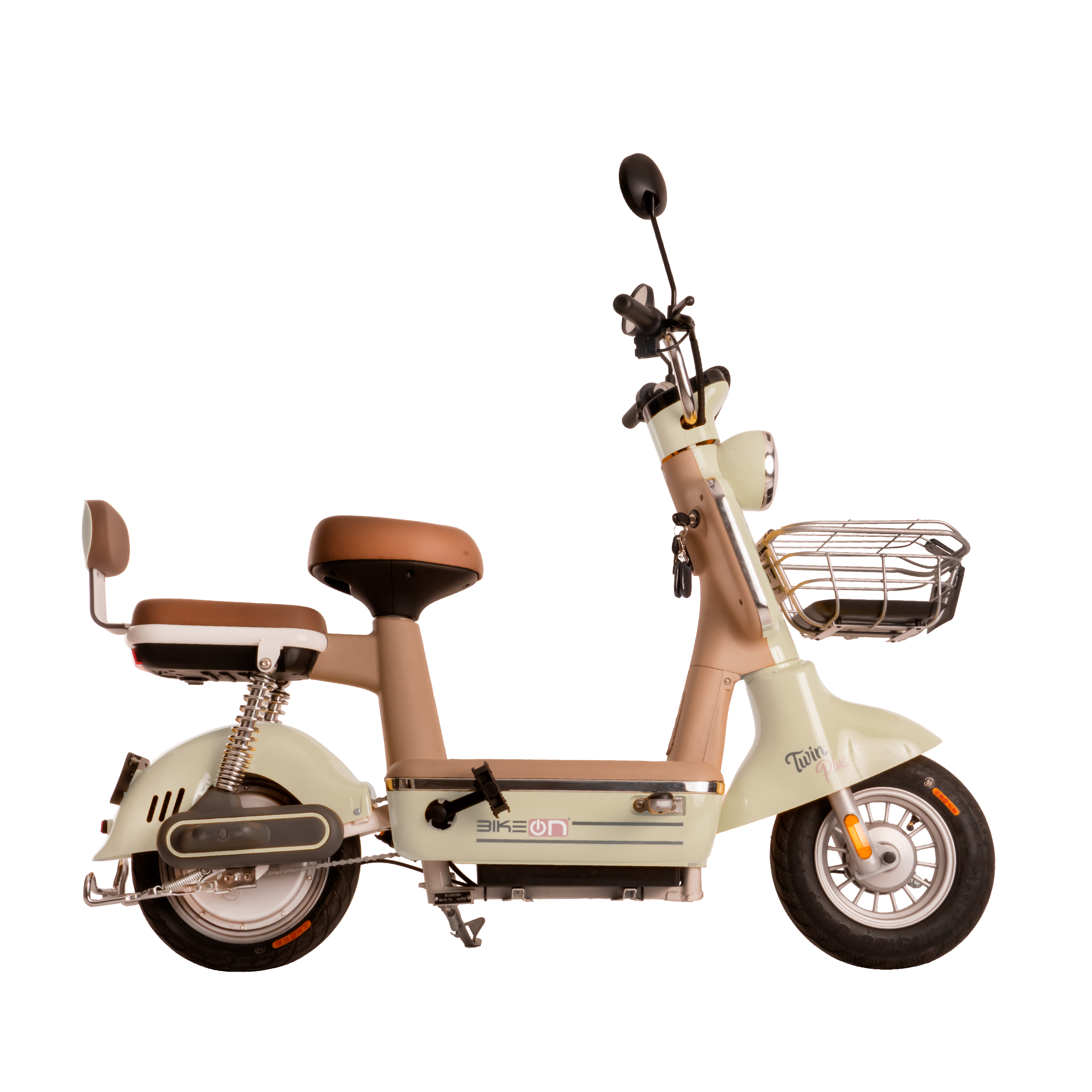 Bicimoto Eléctrica Twin Plus Color Beige, Bikeon