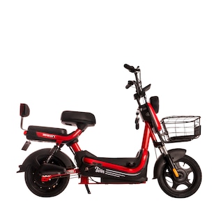 Foto 1 | Bicimoto Eléctrica Twin Roja Blanca Bikeon