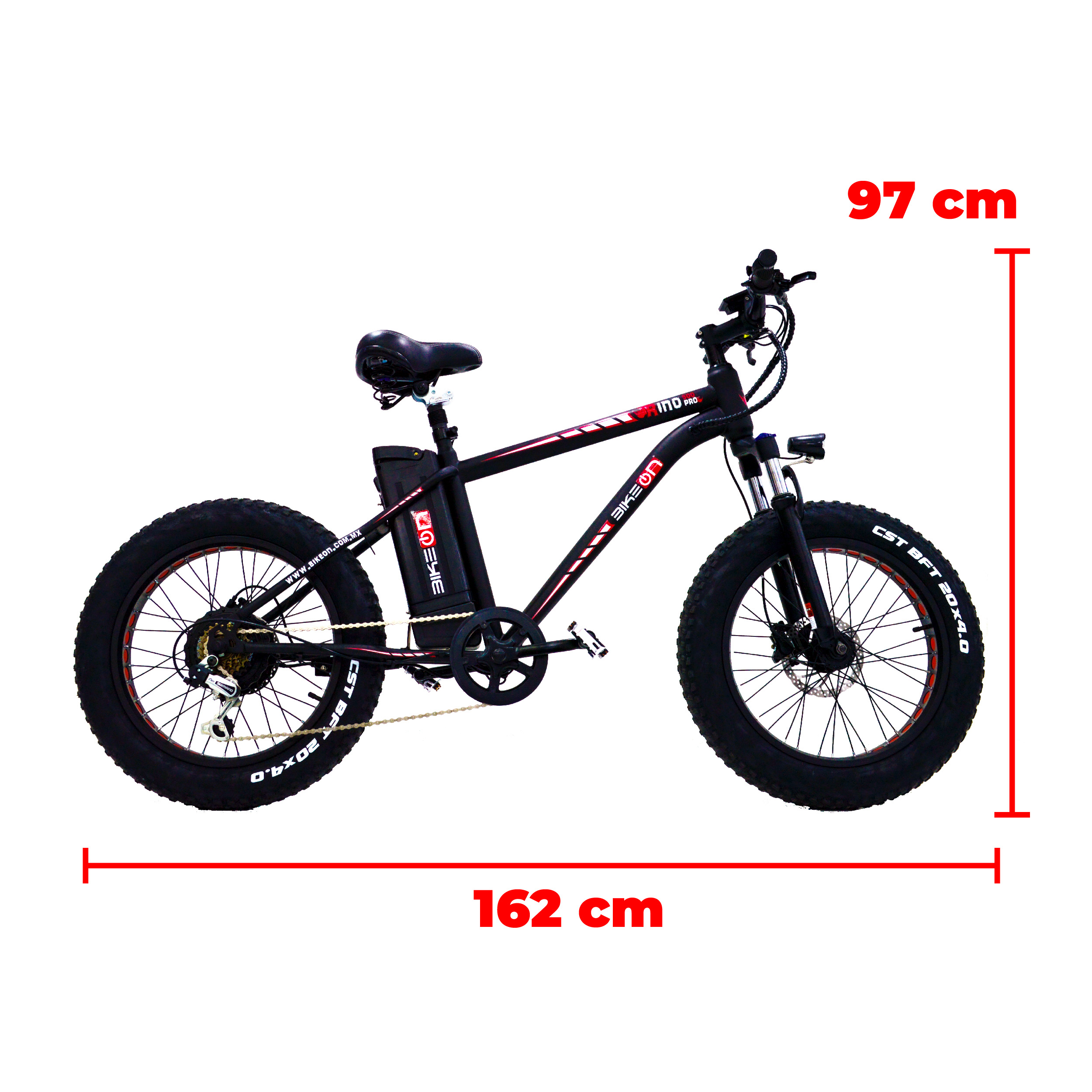 Foto 4 pulgar | Bicicleta Eléctrica Rino 500 Pro Bikeon