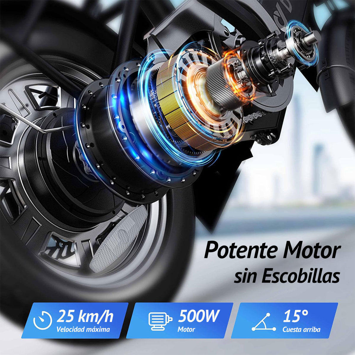 Foto 3 pulgar | Bicicleta Eléctrica Dyu C3 16” 25km/h E-bike Plegable Para Adultos