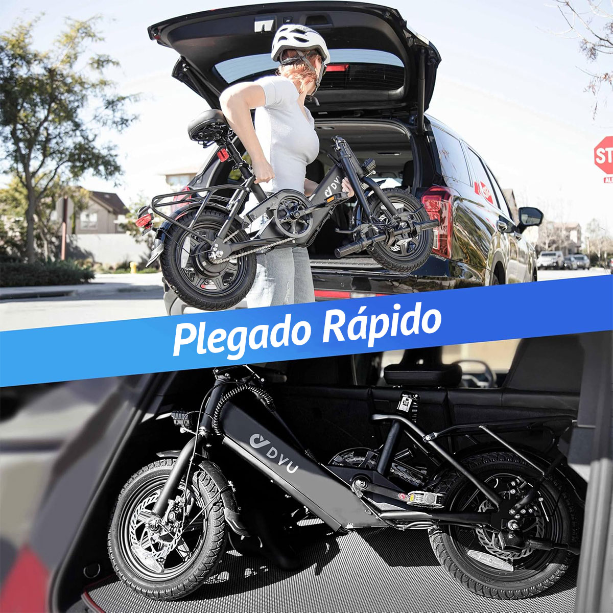 Foto 5 pulgar | Bicicleta Eléctrica Dyu C3 16” 25km/h E-bike Plegable Para Adultos