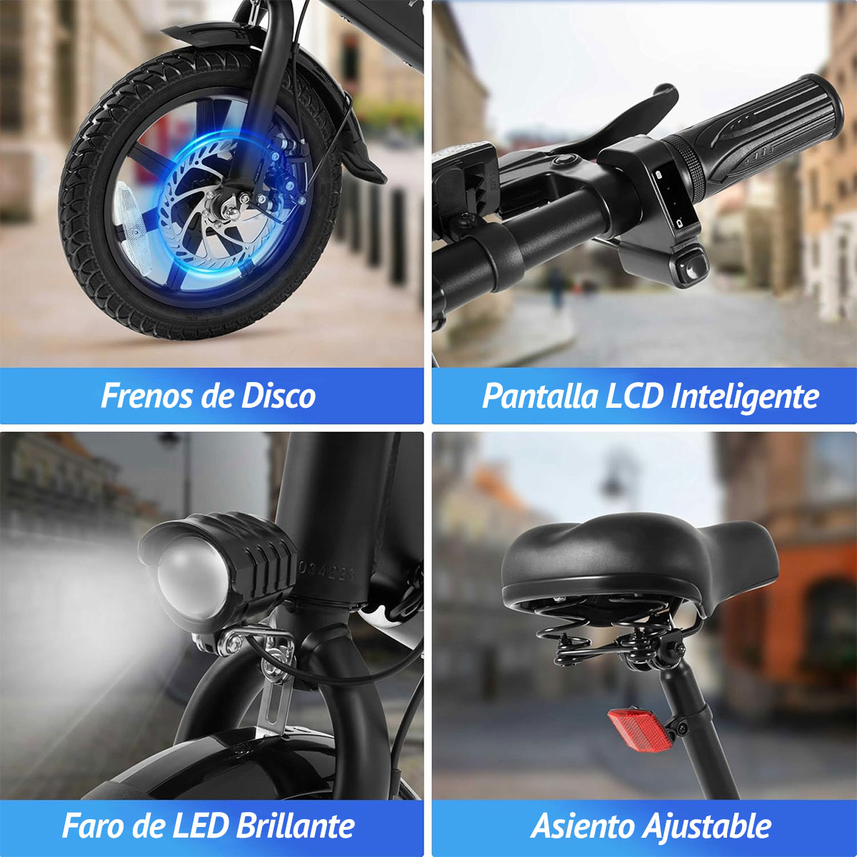 Foto 7 pulgar | Bicicleta Eléctrica Dyu C3 16” 25km/h E-bike Plegable Para Adultos
