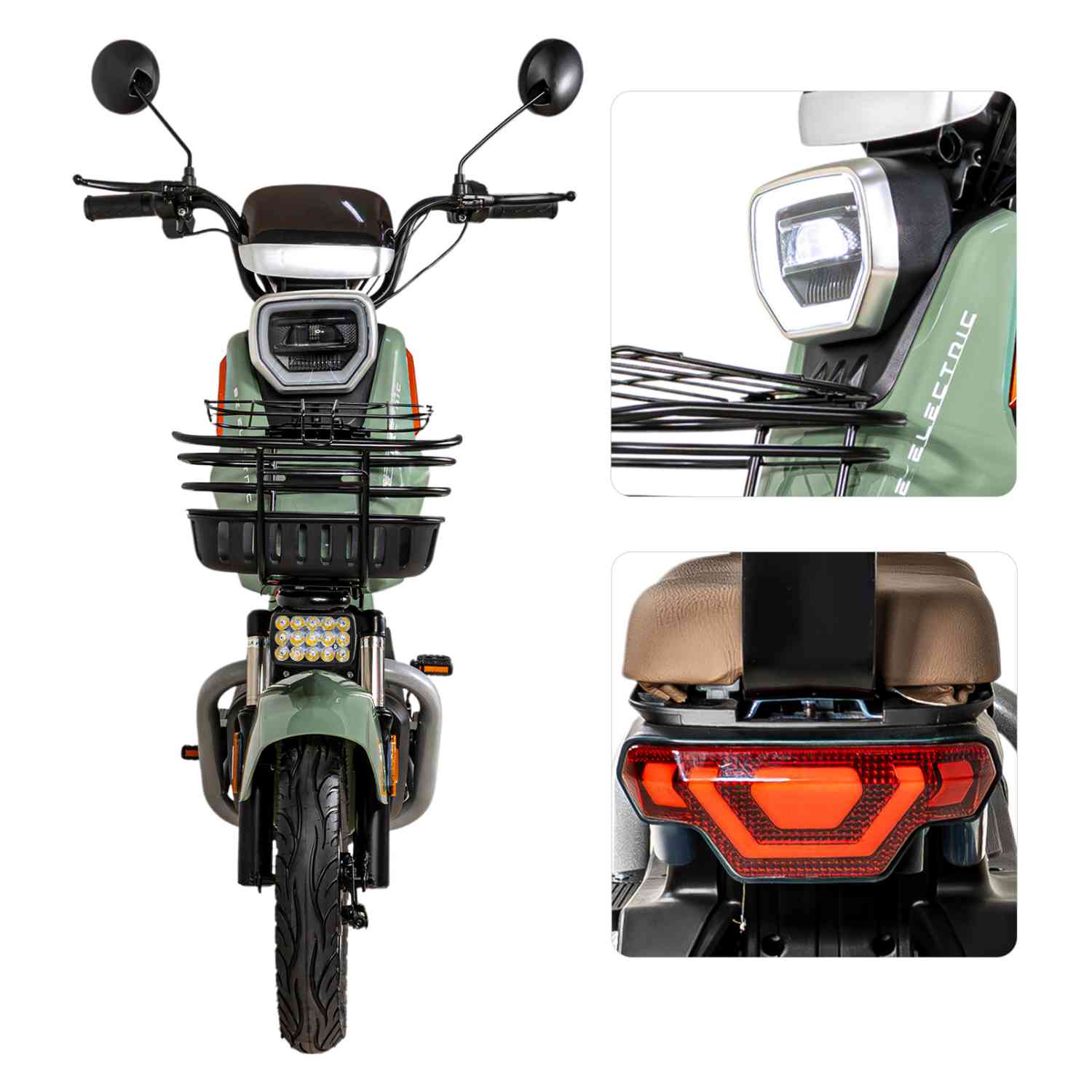 Foto 4 | Bicicleta Eléctrica Bizmo Verde Moto Bici Scooter 3 Vel 55km/h 500w 12v