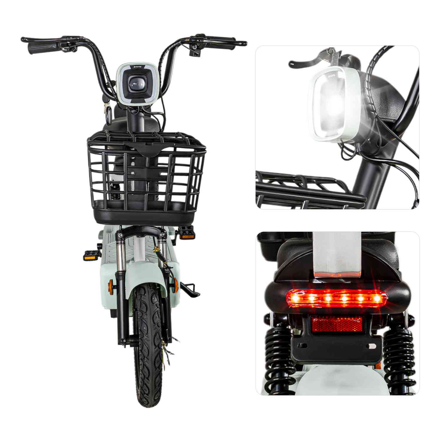 Foto 3 pulgar | Bicleta Electrica Bicimoto 350w 12v 25km/h Luces Full Led Menta Bizmo