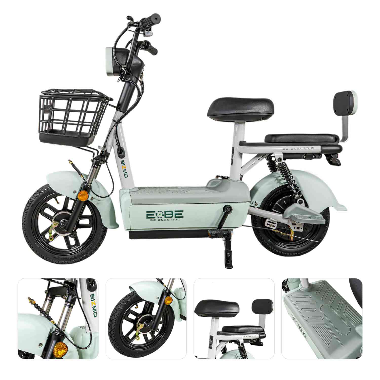 Foto 3 | Bicleta Electrica Bicimoto 350w 12v 25km/h Luces Full Led Menta Bizmo