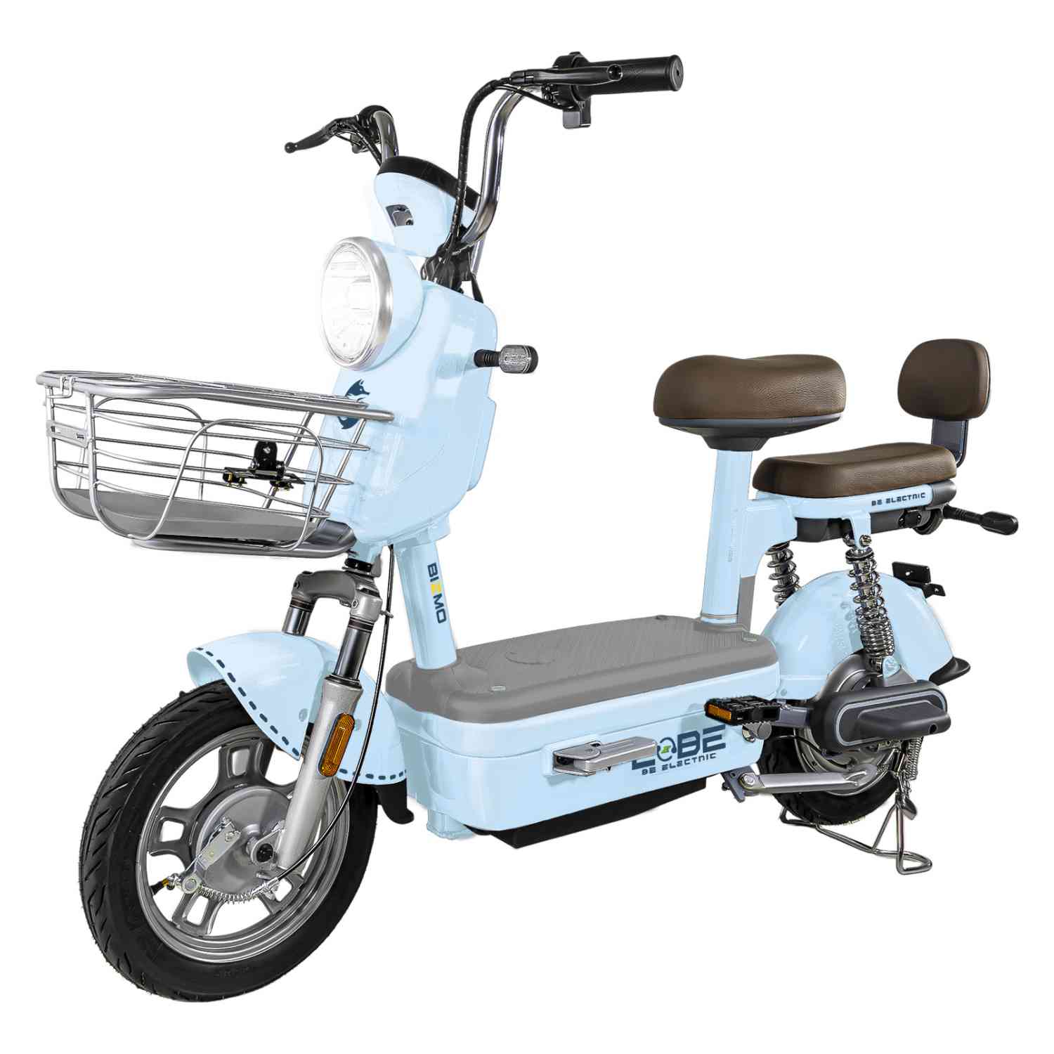 Bicicleta Electrica Bicimoto 48v 35kml/h Luces Full Led Azul Bizmo