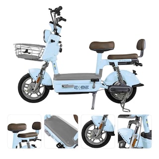 Foto 2 | Bicicleta Electrica Bicimoto 48v 35kml/h Luces Full Led Azul Bizmo