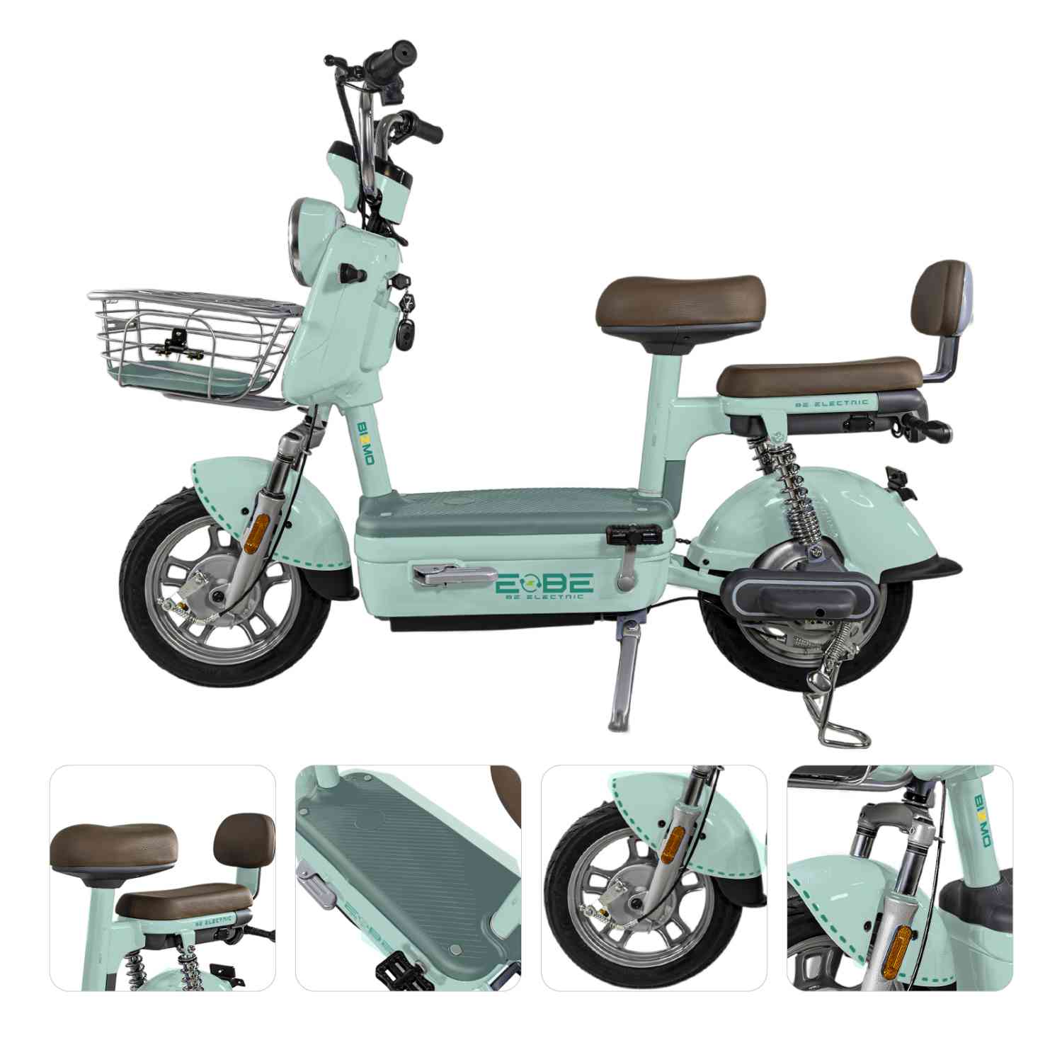 Foto 4 pulgar | Bicicleta Electrica Bicimoto 48v 35kml/h Luces Full Led Menta Bizmo