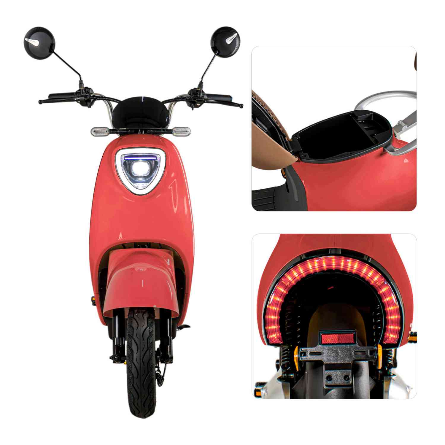 Foto 4 pulgar | Bicleta Bicimoto Electrica 500w 48v 35km/h Luces Full Led Rojo Bizmo