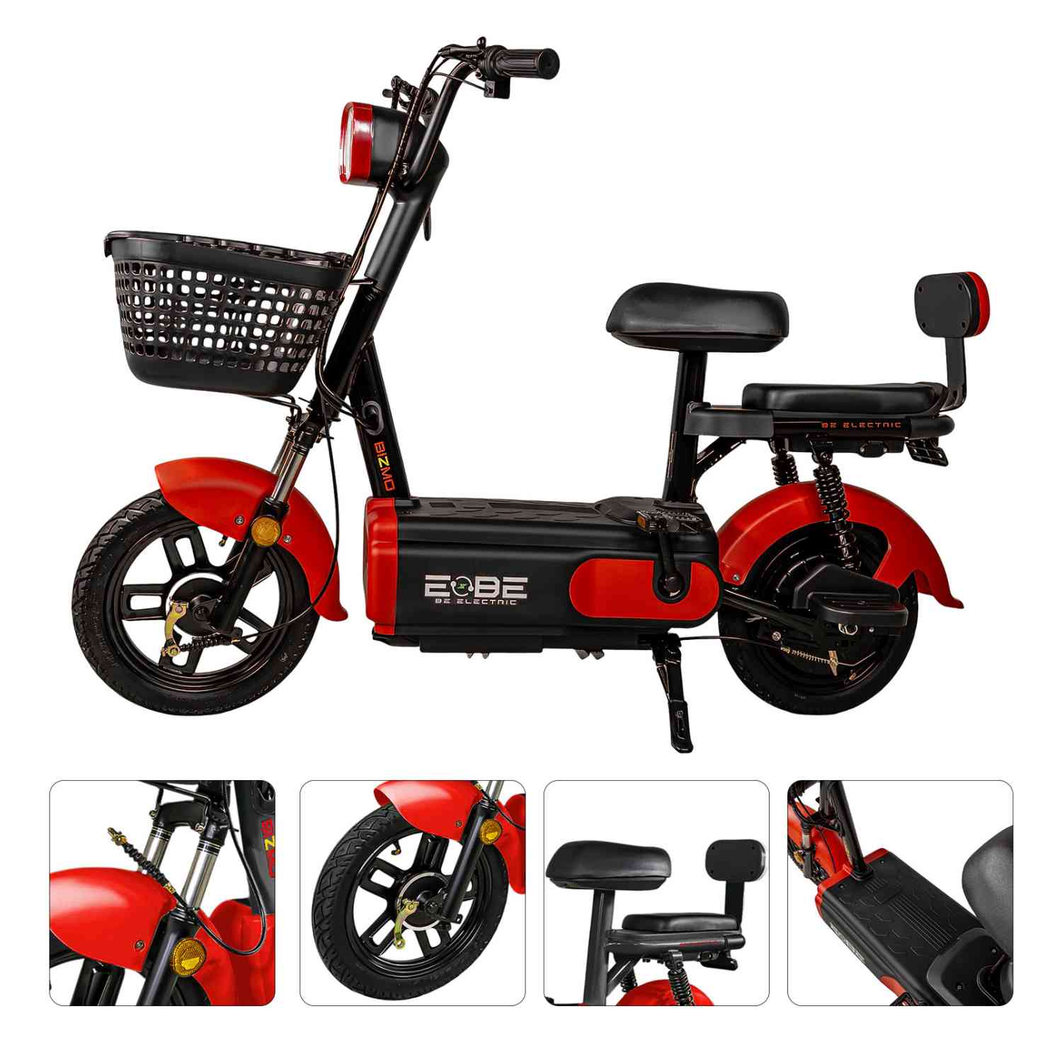 Foto 3 | Bicleta Electrica Bicimoto 350w 12v 25km/h Luces Full Led Negro Bizmo