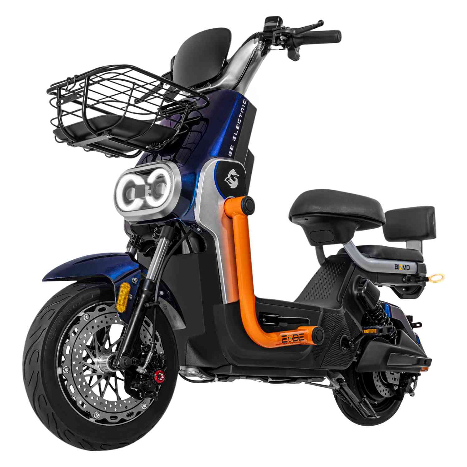 Bicleta Bicimoto Electrica 800w 60v 50km/h Luces Full Led Azul Bizmo