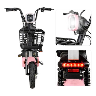 Foto 3 | Bicleta Electrica Bicimoto 350w 12v 25km/h Luces Full Led Rosa Bizmo