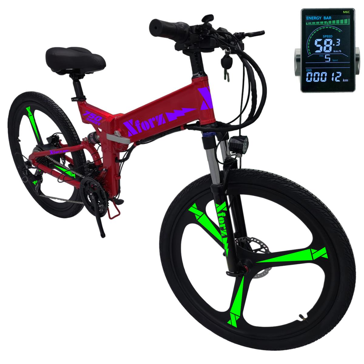 Foto 3 pulgar | Bici Con Bateria Recargableventdepot Mxmlj-040 1 Pieza Multicolor