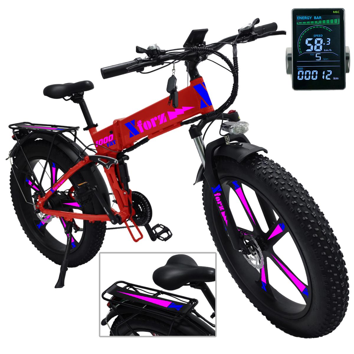 Foto 2 pulgar | Bicicleta Eléctrica Plegableventdepot Mxfjt-050 1 Pieza Multicolor