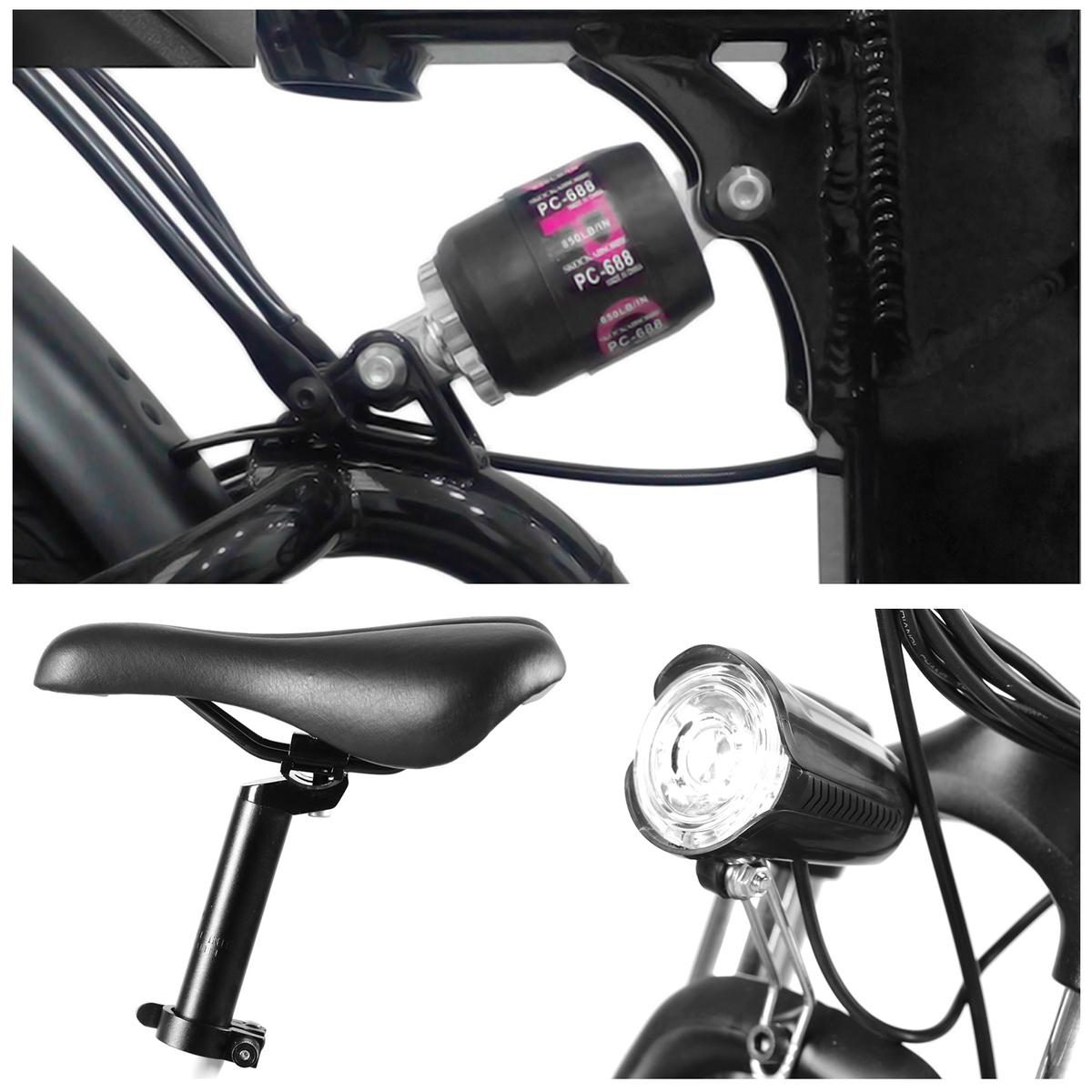 Foto 4 pulgar | Bicicleta Eléctrica con Pantalla Ventdepot Negro