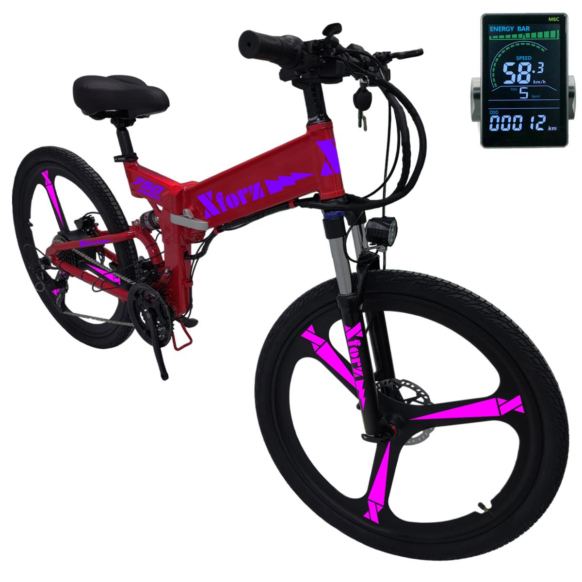 Bicleta De Montaña Eléctricaventdepot Mxmlj-039 1 Pieza Multicolor