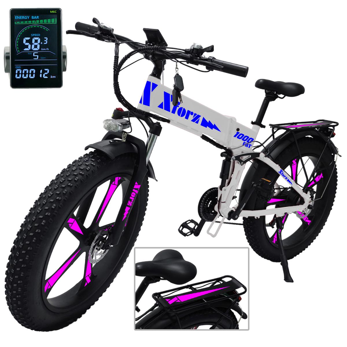 Foto 2 pulgar | Bici Eléctrica Con Alarmaventdepot Mxfbt-007 1 Pieza Multicolor