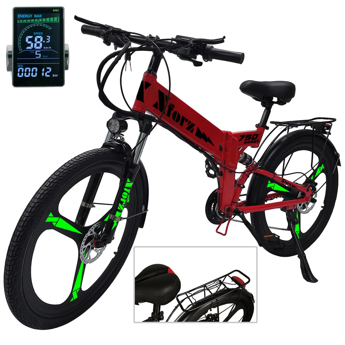 Bicicleta Eléctrica Marco Aluminioventdepot Mxmoj-021 1 Pieza Multicolor