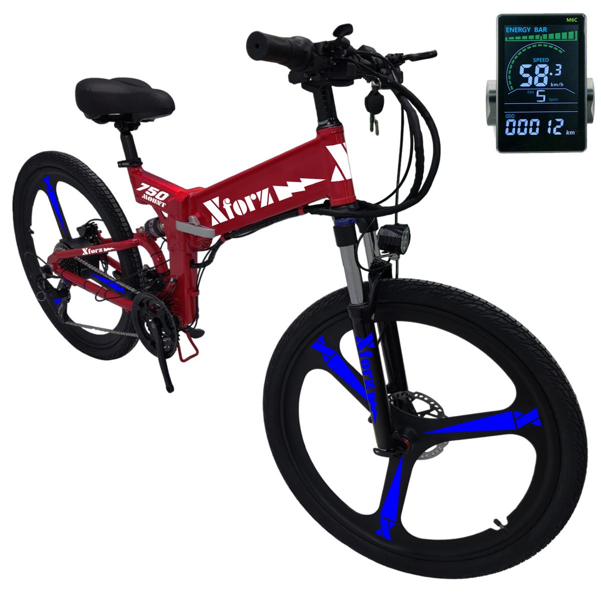 Foto 2 | Bicicleta Eléctrica Marco de Aluminio VentDepot MXMLJ-032 1 Pieza Multicolor