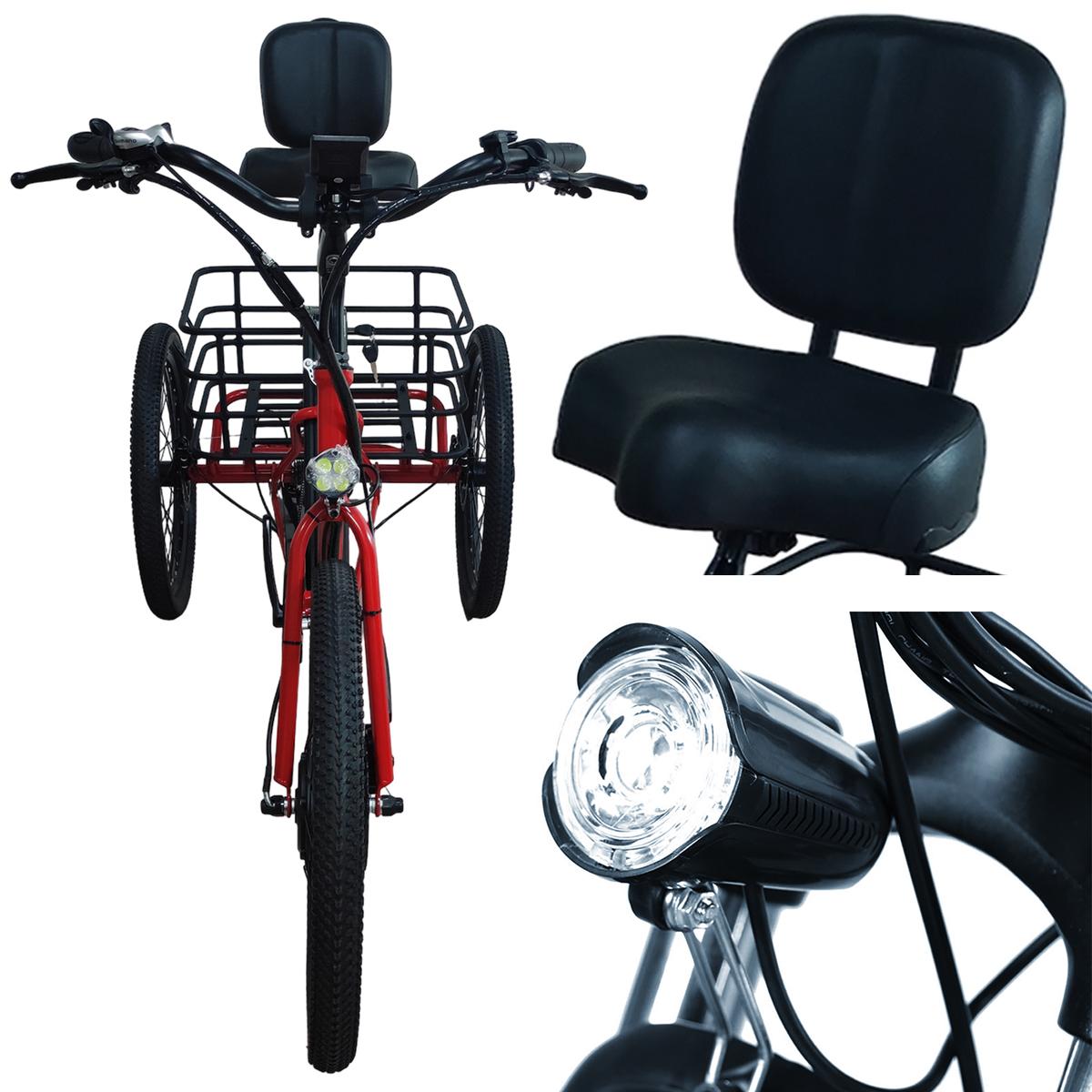 Foto 4 pulgar | E-bike Tipo Tricicloventdepot Mxtlj-030 1 Pieza Multicolor
