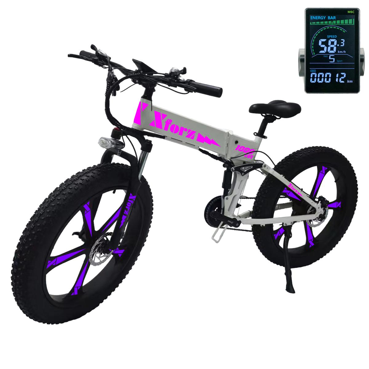 Foto 2 pulgar | Bicicleta Eléctrica Plegable Fat 1000 Lite con Pantalla Multicolor y Batería de Alto Rendimiento