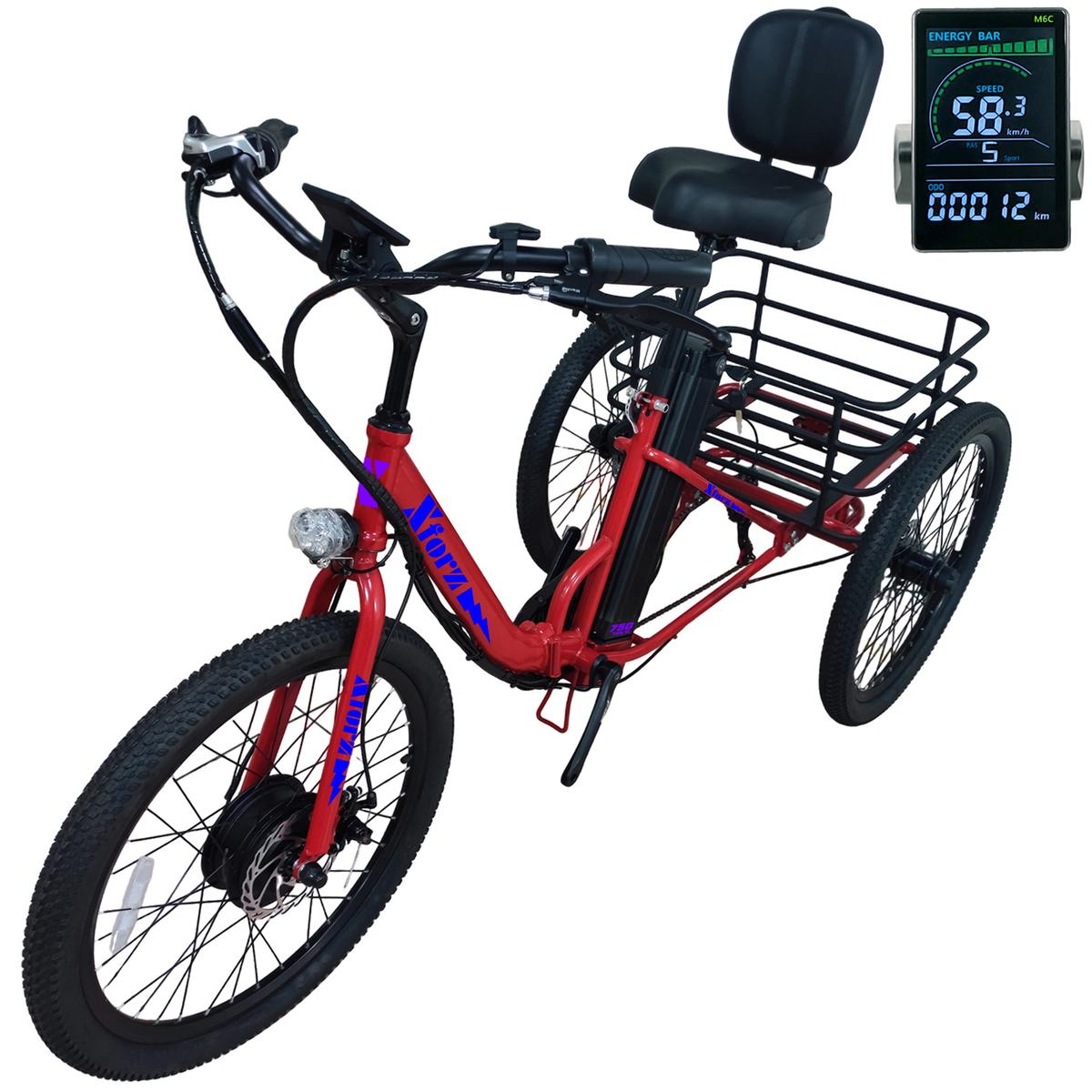 Foto 1 | Triciclo Eléctrico Adultoventdepot Mxtlj-037 1 Pieza Multicolor