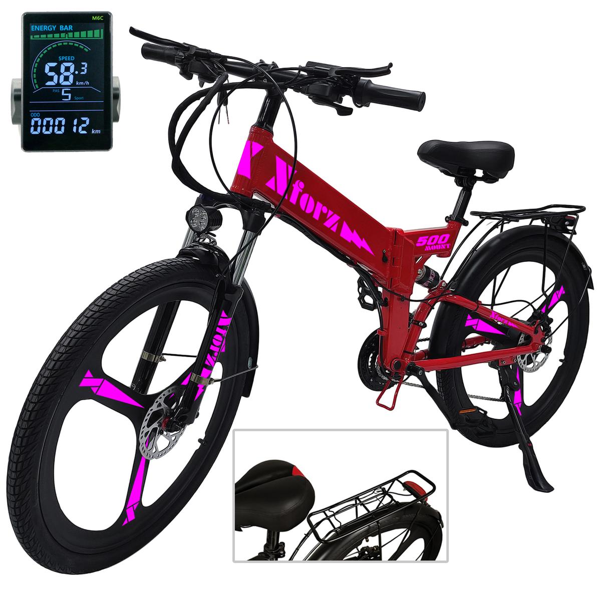 Foto 2 pulgar | Bici Con Modo Asistidoventdepot Mxmuj-002 1 Pieza Multicolor
