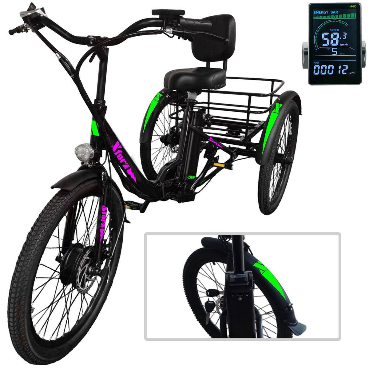 Triciclos Motorizados Con Cestaventdepot Mxtpb-027 1 Pieza Multicolor