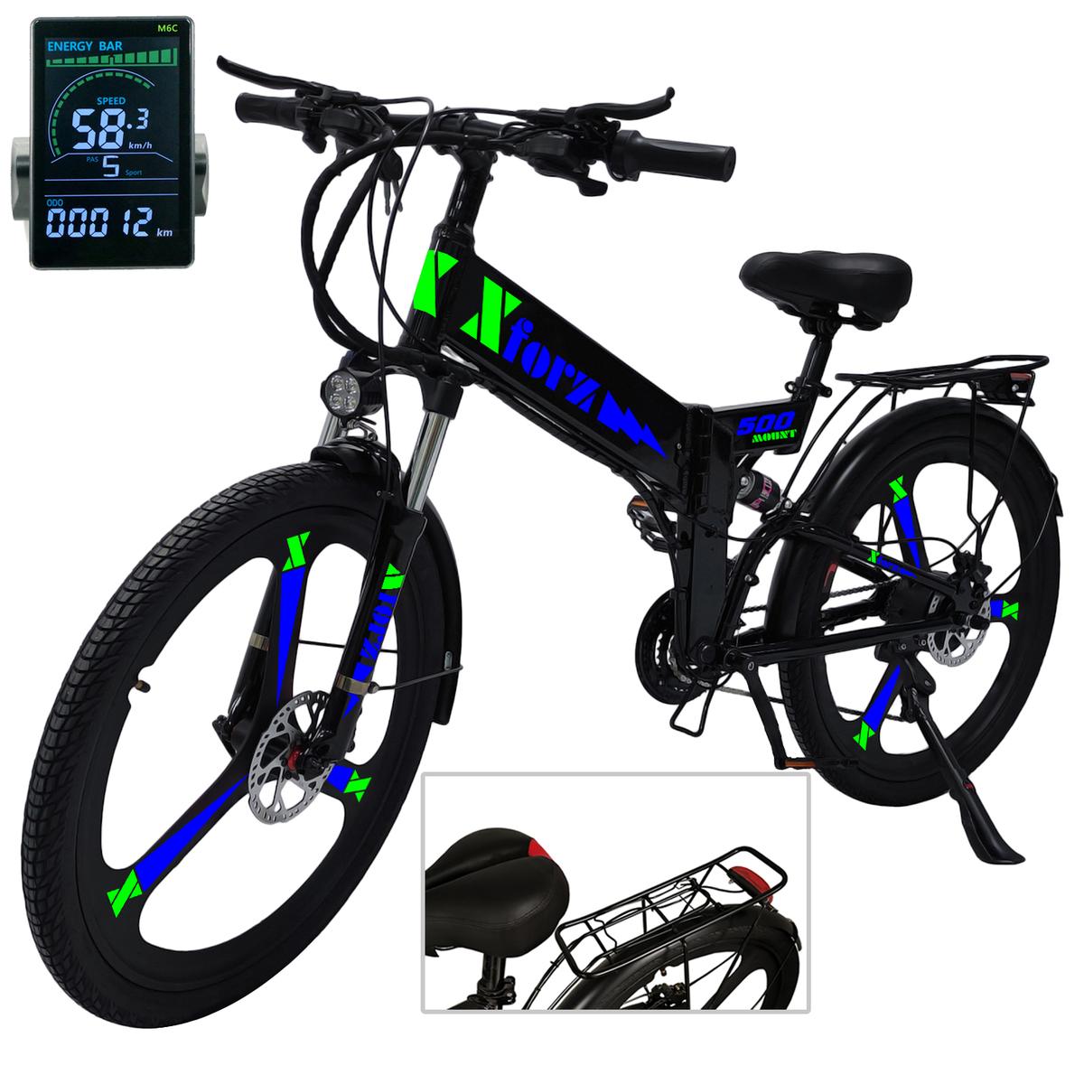 Foto 3 pulgar | Bicicleta Eléctrica Rod 26ventdepot Mxmog-051 1 Pieza Multicolor