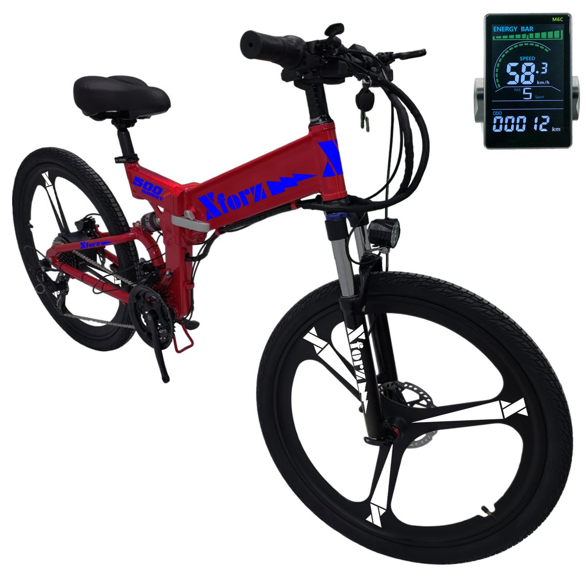 Bicicleta Eléctrica Xforz Rojo