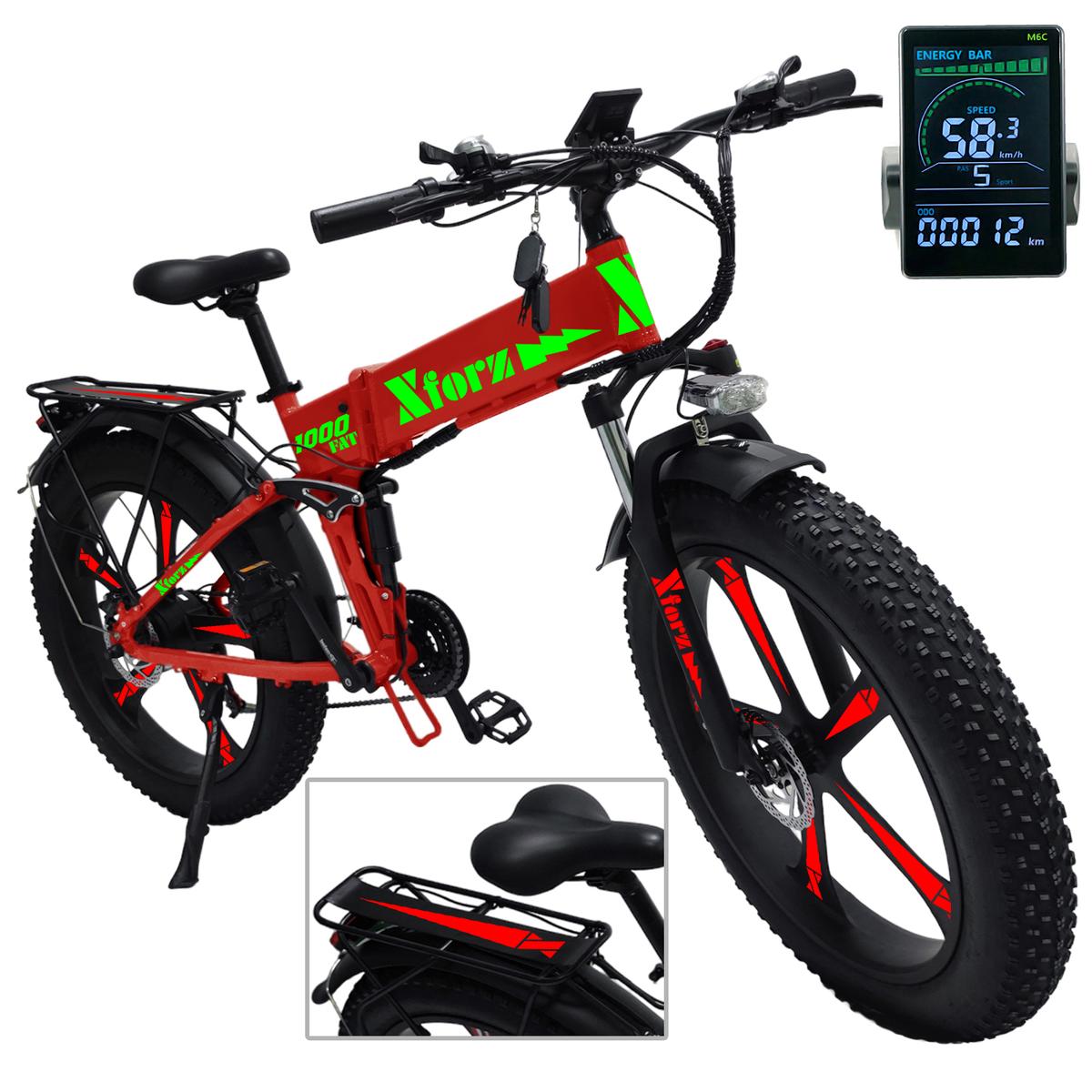 Foto 1 | Bicicleta Eléctrica Xforz Rojo