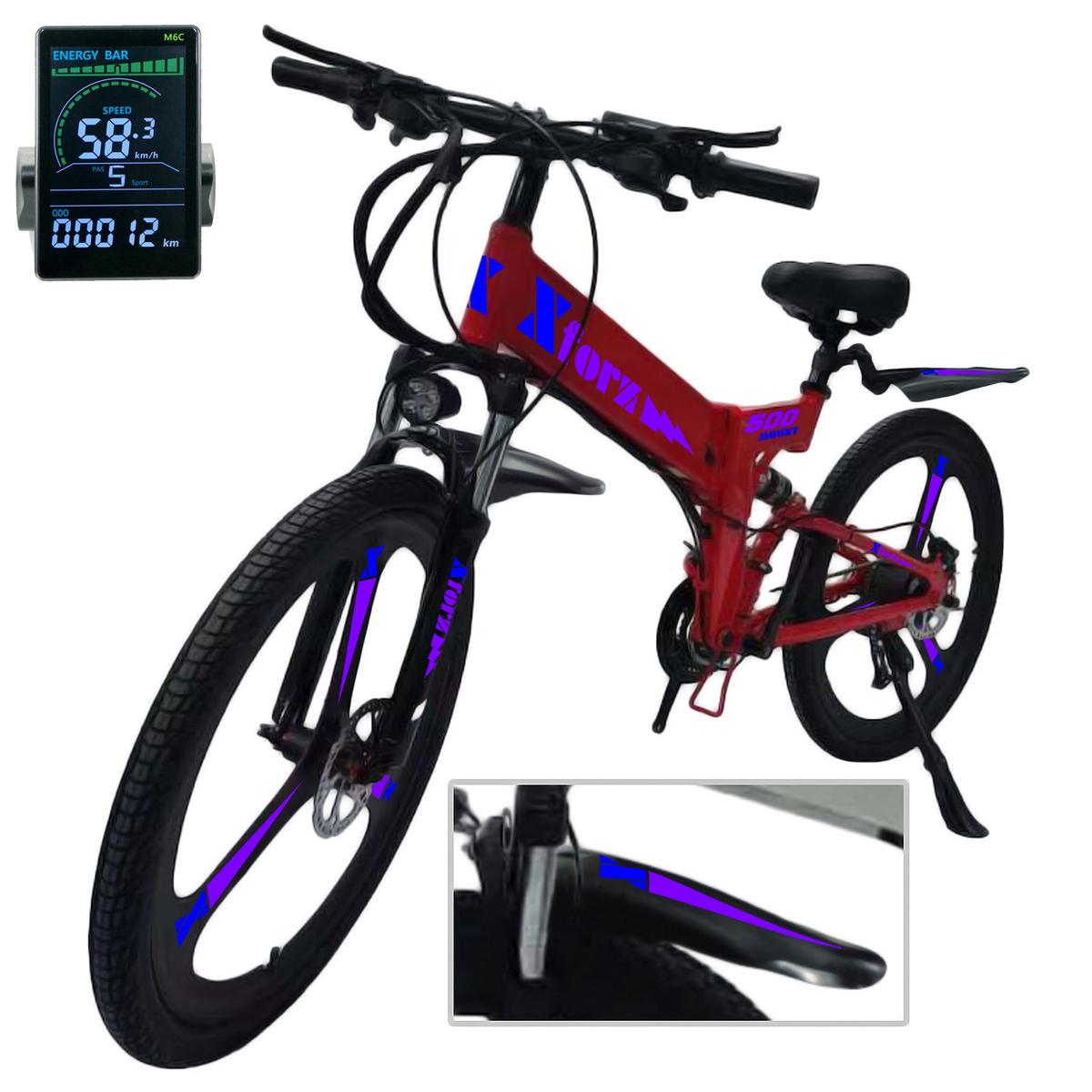 Bici Eléctrica Con Bateriaventdepot Mxmrj-053 1 Pieza Multicolor