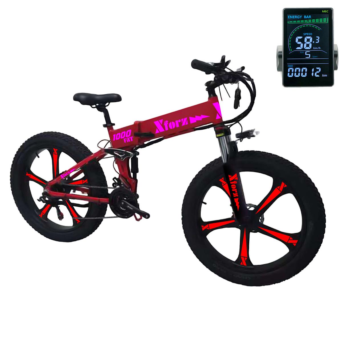 Foto 1 | Bicicleta Eléctrica Xforz Rojo