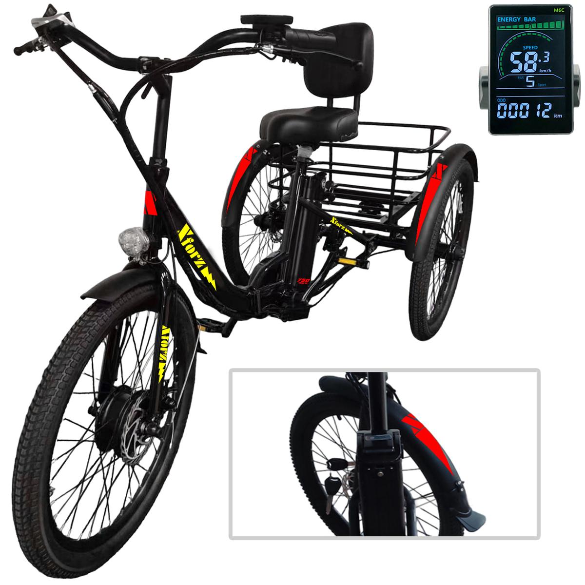 Triciclo Eléctrico Con Cajaventdepot Mxtpb-025 1 Pieza Multicolor